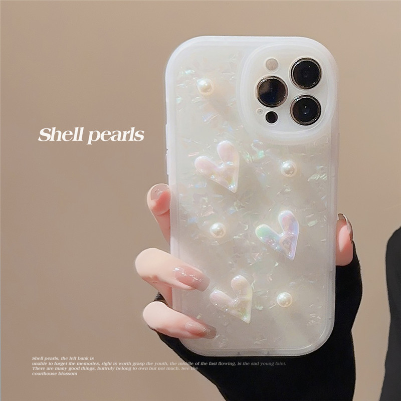 Ốp Điện Thoại TPU Mềm Chống Bụi Bẩn In Hình Trái Tim 3D Thời Trang Cho IPhone 14 13 12 11 Pro Max X XS XR 8 7 Plus