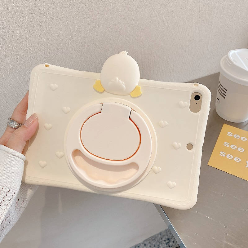 Bao Da Máy Tính Bảng Bảo Vệ Toàn Diện 360 Độ Hình Vịt Cho iPad Air 1 2 3 4 iPad 9th 10th 10.9 Mini Pro 7.9 2020 2018 Ốp