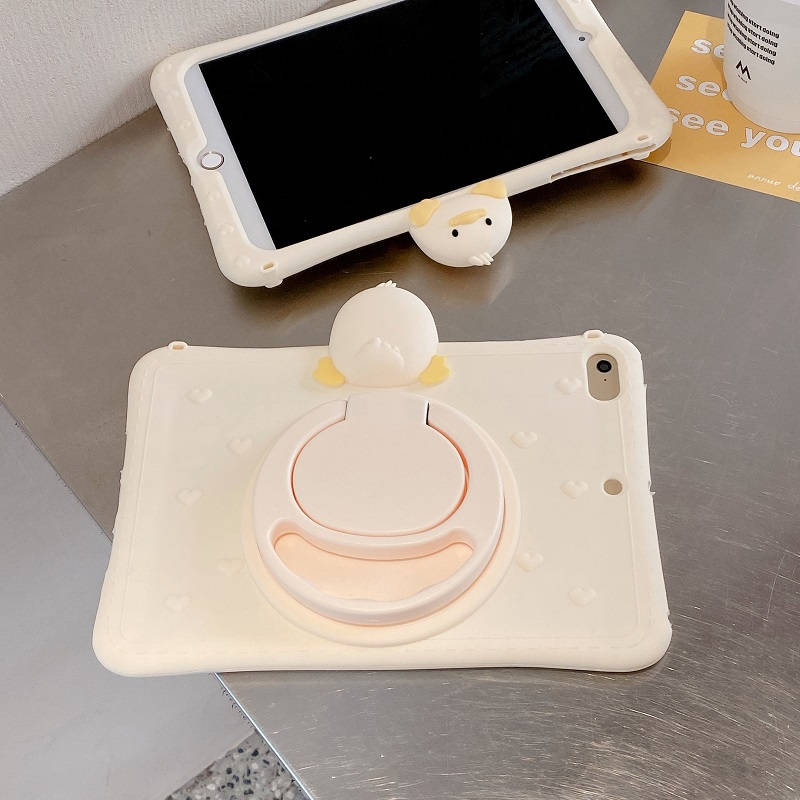 Bao Da Máy Tính Bảng Bảo Vệ Toàn Diện 360 Độ Hình Vịt Cho iPad Air 1 2 3 4 iPad 9th 10th 10.9 Mini Pro 7.9 2020 2018 Ốp