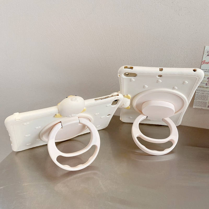 Bao Da Máy Tính Bảng Bảo Vệ Toàn Diện 360 Độ Hình Vịt Cho iPad Air 1 2 3 4 iPad 9th 10th 10.9 Mini Pro 7.9 2020 2018 Ốp