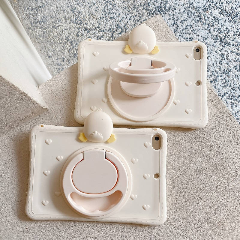 Bao Da Máy Tính Bảng Bảo Vệ Toàn Diện 360 Độ Hình Vịt Cho iPad Air 1 2 3 4 iPad 9th 10th 10.9 Mini Pro 7.9 2020 2018 Ốp