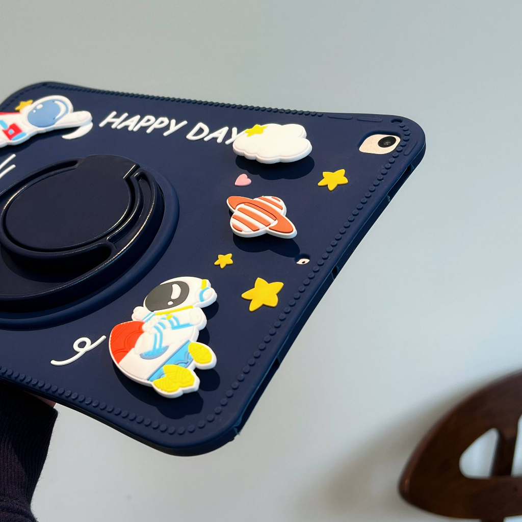 Ốp Máy Tính Bảng Xoay 360 Độ Hình Phi Hành Gia Cho iPad Air 1 2 3 4 iPad 9th 10th 10.9 Mini Pro 7.9 2020 2018