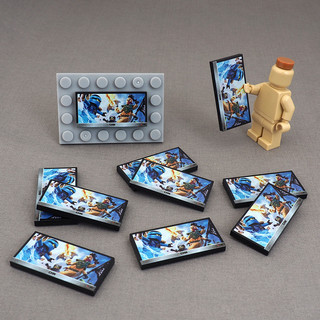 Mô hình nhân vật phim ninja kèm lego