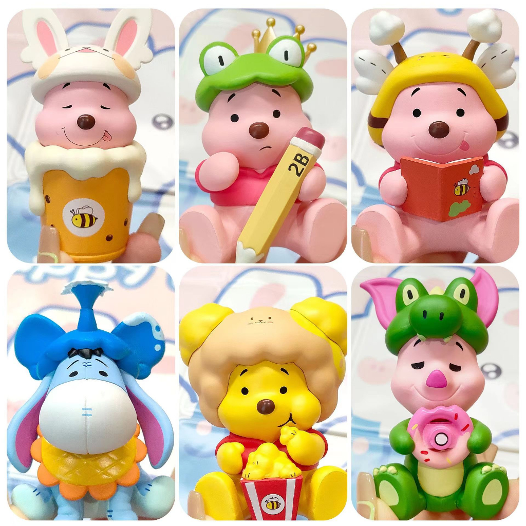 Siêu Chất Lượng Cao!Búp Bê Gấu Pooh Và Dâu Tây Trang Trí Bánh Kem Xinh Xắn