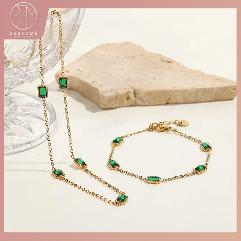 Vòng cổ Mạ Vàng 18k Đính Đá Zircon Chất Lượng Cao Thời Trang