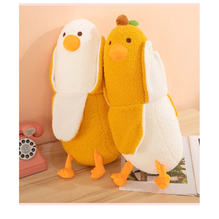 Đồ chơi nhồi bông Hình Chú Vịt Đáng Yêu Mềm Mại