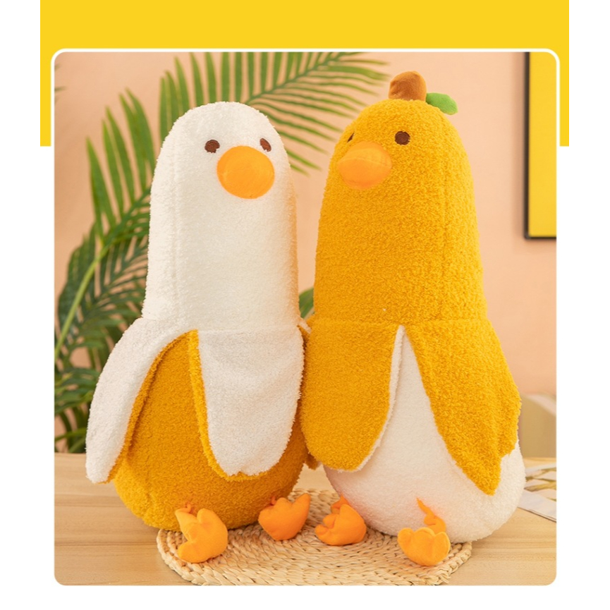 Đồ chơi nhồi bông Hình Chú Vịt Đáng Yêu Mềm Mại