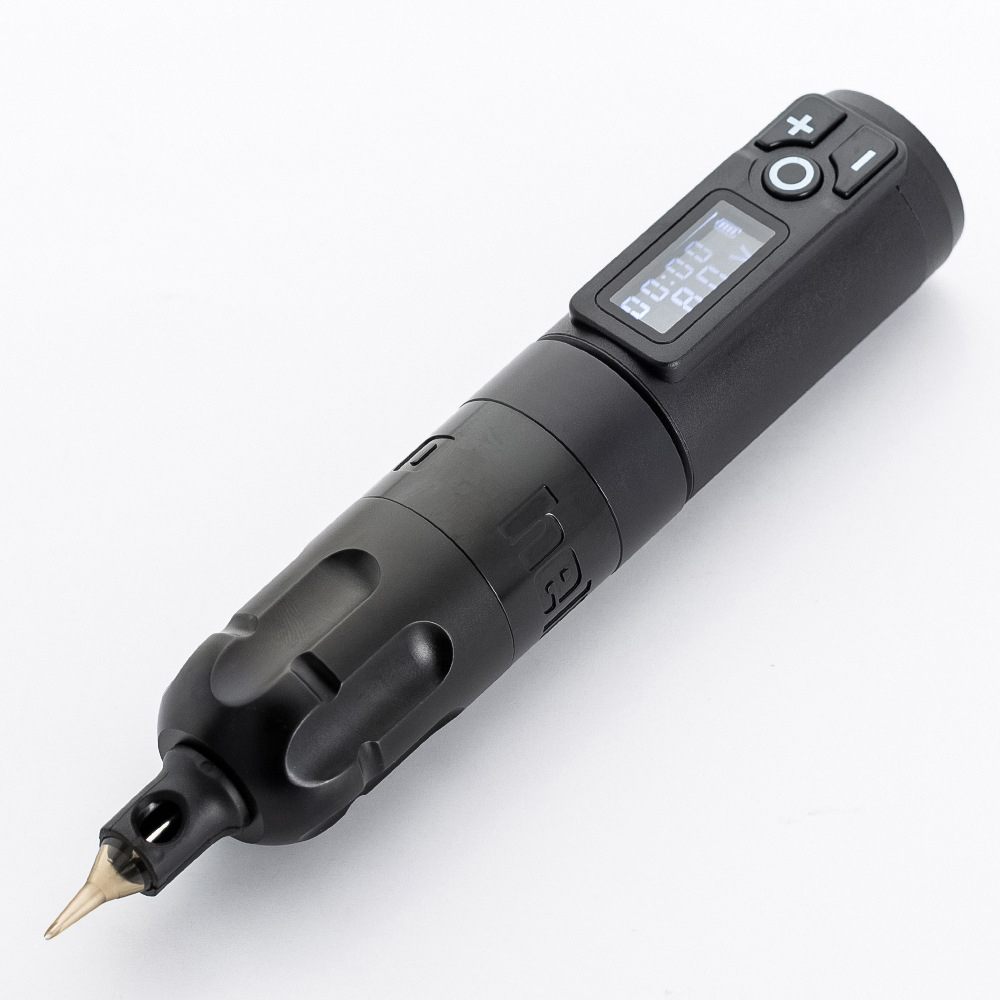 Máy xăm không dây Màn hình LCD chuyên nghiệp Pin 2400mAh Động cơ Coreless RCA Rotary Tattoo Pen