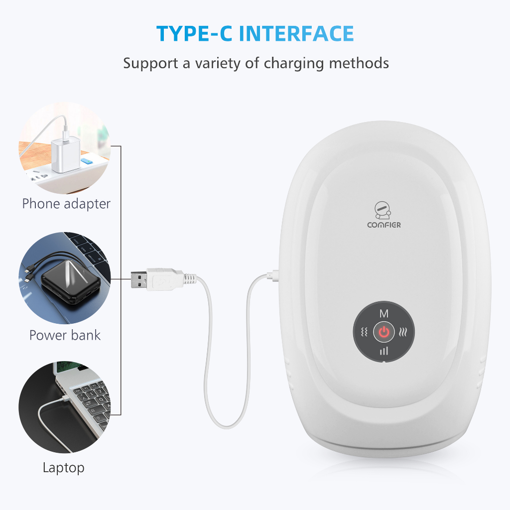 Comfier Không dây Máy massage tay điện Kiểm soát APP CF-4101APP