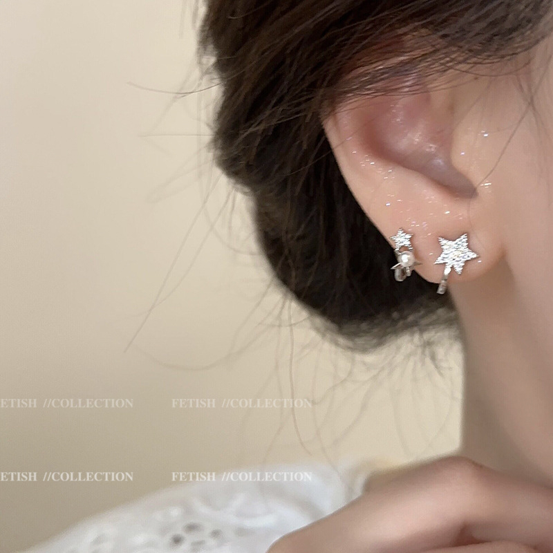 Khuyên Tai Ngôi Sao Năm 2023 Thiết Kế Mới Cao Cấp Sang Trọng Dành Cho Nữ