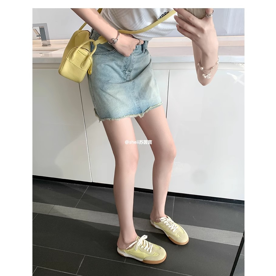 Giày Thể Thao Da Thời Trang Mùa Hè Dành Cho Nữ