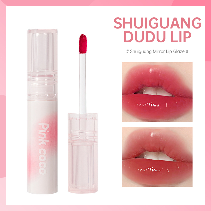 💌💌Son bóng PINKCOCO trang điểm môi dưỡng ẩm lâu trôi