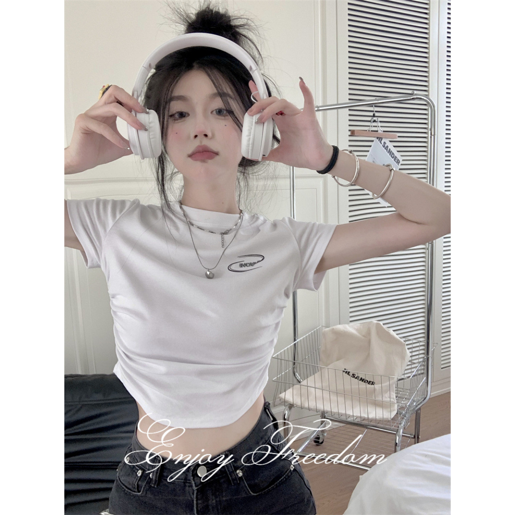 Áo Thun Ngắn Tay Cổ Tròn Thời Trang Dành Cho Nữ