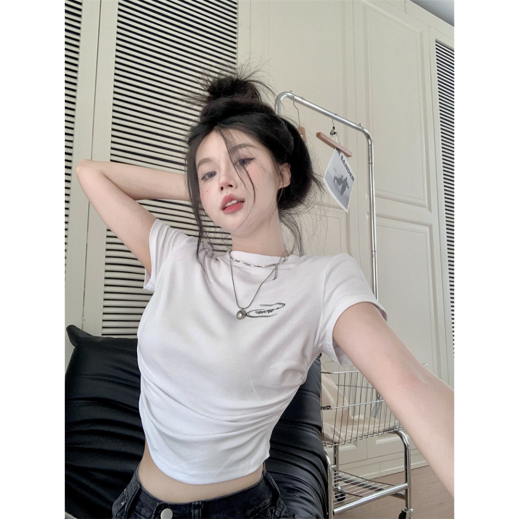 Áo Thun Ngắn Tay Cổ Tròn Thời Trang Dành Cho Nữ