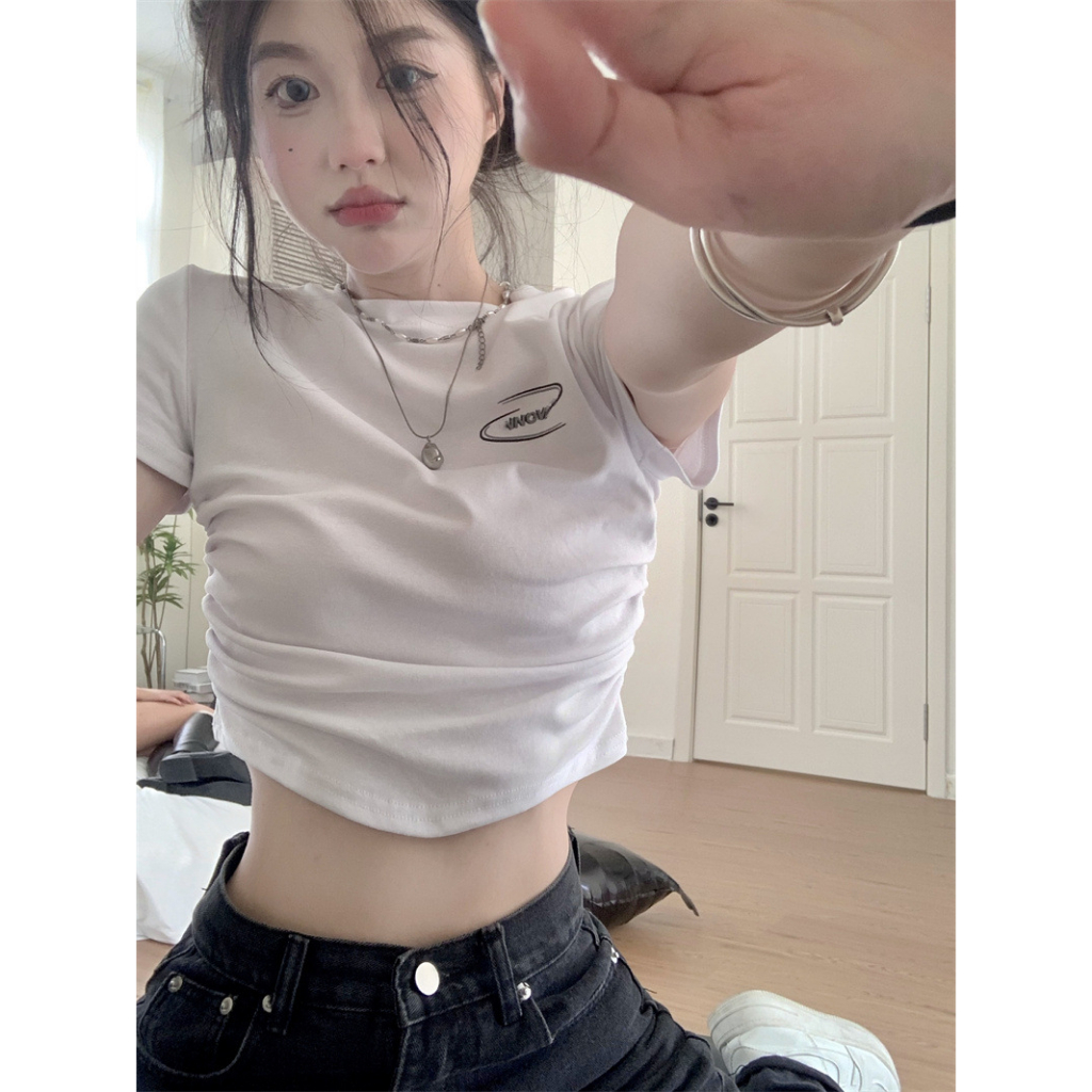 Áo Thun Ngắn Tay Cổ Tròn Thời Trang Dành Cho Nữ