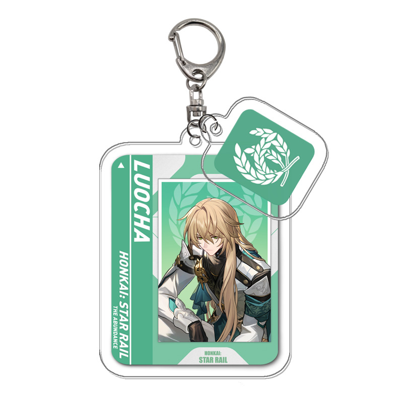 Trò chơi honkai: star rail keychain imbibitor lunae jingliu2 trong 1 mặt dây chuyền acrylic