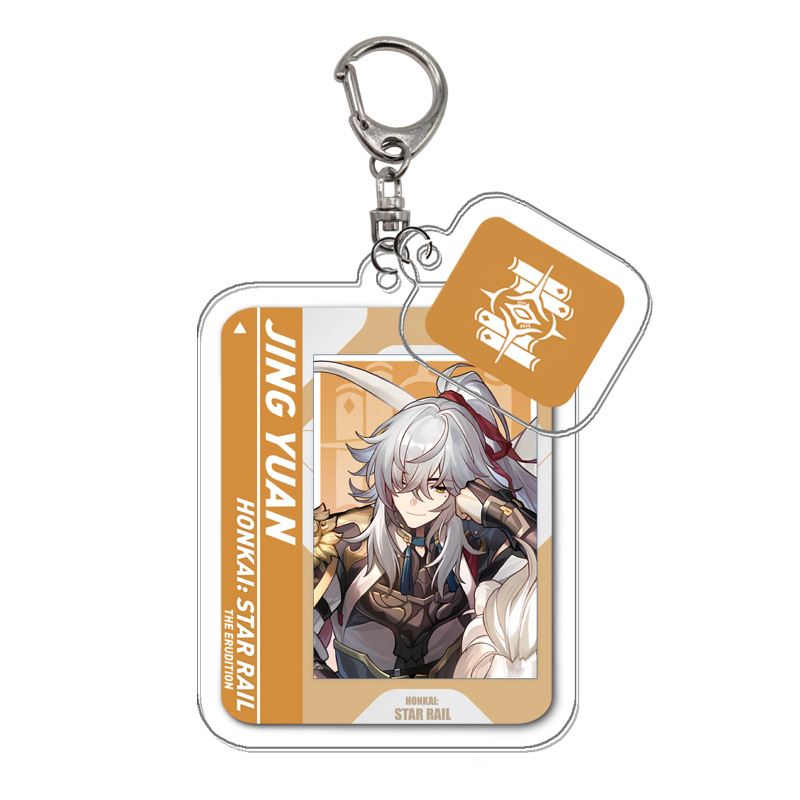 Trò chơi honkai: star rail keychain imbibitor lunae jingliu2 trong 1 mặt dây chuyền acrylic