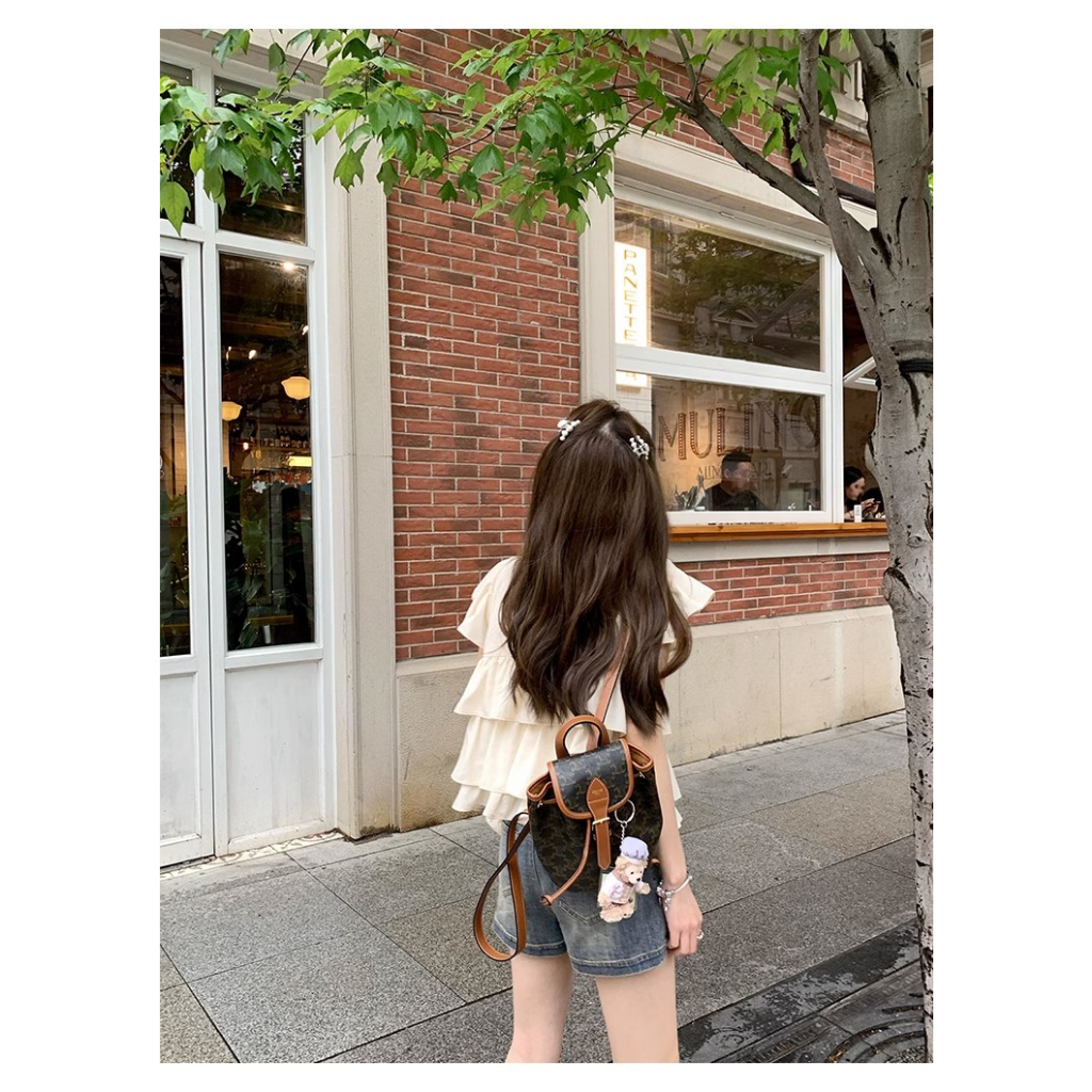 Áo Sơ Mi Trắng Tay Bay Nhỏ Dễ Thương Dành Cho Nữ