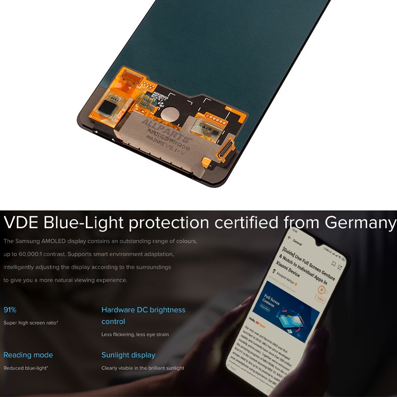 Màn Hình Thay Thế Cho điện thoại XIAOMI Mi 9 9T Pro 9Lite CC9 Liền Khung Man Hinh Zin