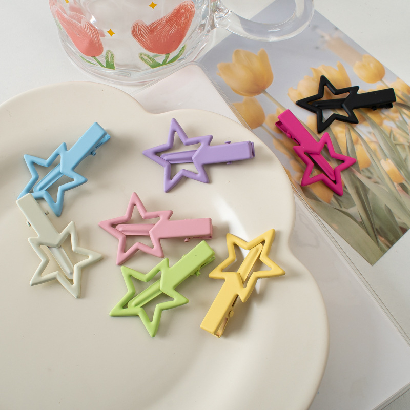 Kẹp Tóc Hình Ngôi Sao Màu Sắc Ngọt Ngào Cho Nữ