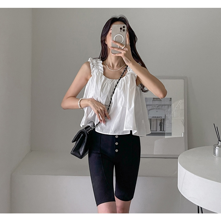 SUXI Áo Sơ Mi Không Tay Dáng Rộng Thời Trang Mùa Hè Dành Cho Nữ