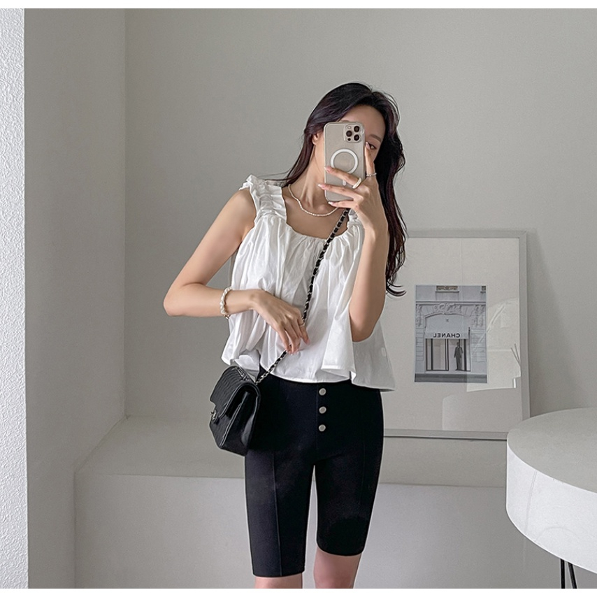 SUXI Áo Sơ Mi Không Tay Dáng Rộng Thời Trang Mùa Hè Dành Cho Nữ