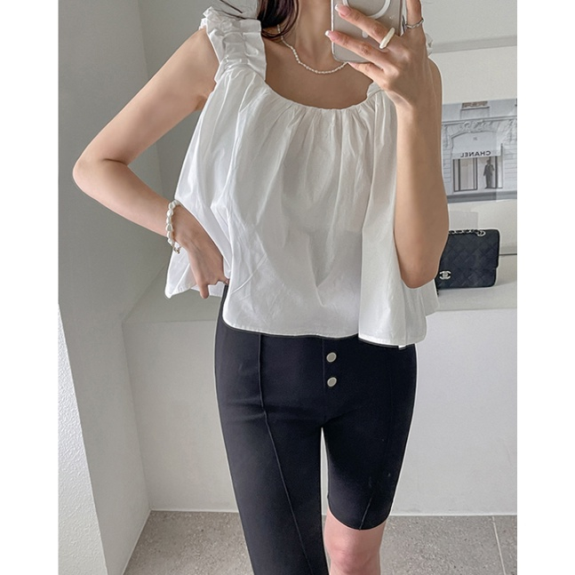 SUXI Áo Sơ Mi Không Tay Dáng Rộng Thời Trang Mùa Hè Dành Cho Nữ