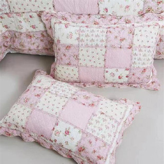 Vỏ gối 100% cotton in họa tiết hoa phong cách vintage
