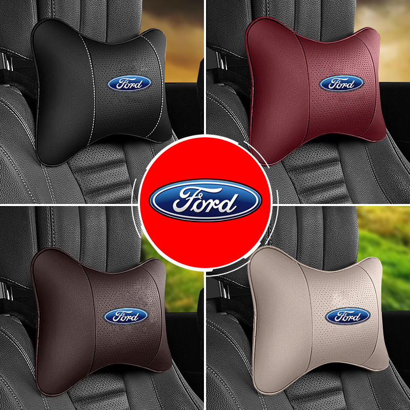 Gối Tựa Đầu Bằng Da Pu Đục Lỗ Thoáng Khí Thoải Mái Cho Mọi Loại Xe ford