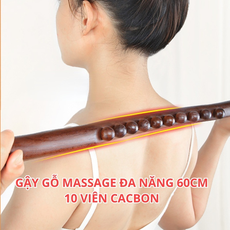 Gậy Gỗ Đánh Tan Mỡ Bụng, Gậy Massage Body Đả Thông Kinh Lạc, Gậy Gỗ Giảm Béo