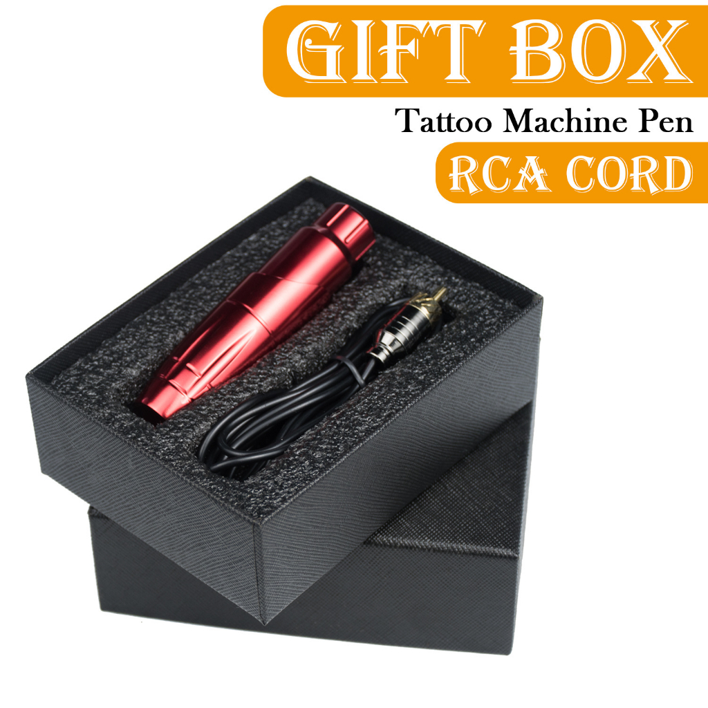 Quay Máy Xăm Hợp Kim Nhôm Đỏ Cao Cấp Có Thể Điều Chỉnh Hình Chuyên Nghiệp Bút Dây RCA