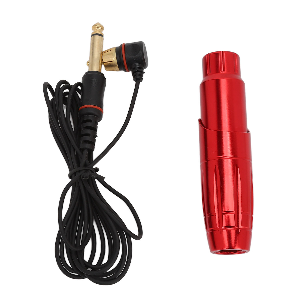 Quay Máy Xăm Hợp Kim Nhôm Đỏ Cao Cấp Có Thể Điều Chỉnh Hình Chuyên Nghiệp Bút Dây RCA