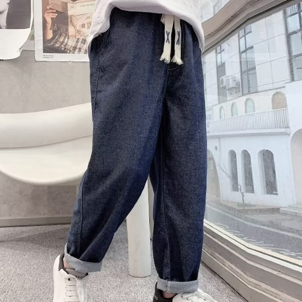 Quần Jean Dài Thiết Kế Mới Đơn Giản Thời Trang Mùa Hè Dành Cho Bé Trai