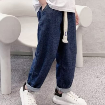 Quần Jean Dài Thiết Kế Mới Đơn Giản Thời Trang Mùa Hè Dành Cho Bé Trai