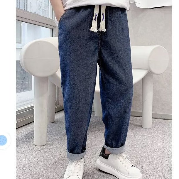 Quần Jean Dài Thiết Kế Mới Đơn Giản Thời Trang Mùa Hè Dành Cho Bé Trai