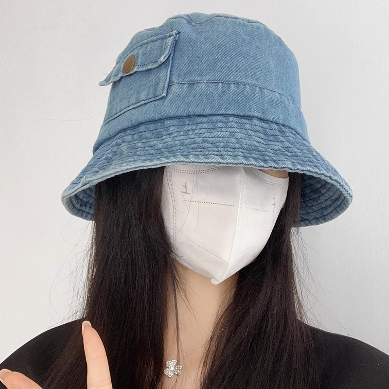 Nón Tai Bèo Vải Denim Phong Cách Nhật Bản Thời Trang Mùa Hè Dành Cho Nữ