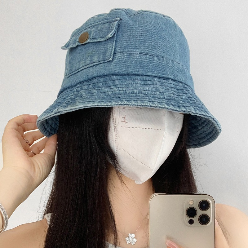 Nón Tai Bèo Vải Denim Phong Cách Nhật Bản Thời Trang Mùa Hè Dành Cho Nữ