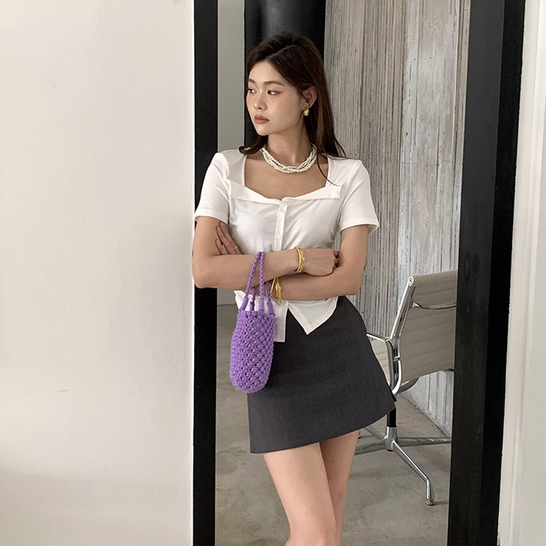 Túi Xách Lưới Đan Tay Phong Cách Mới Cho Nữ