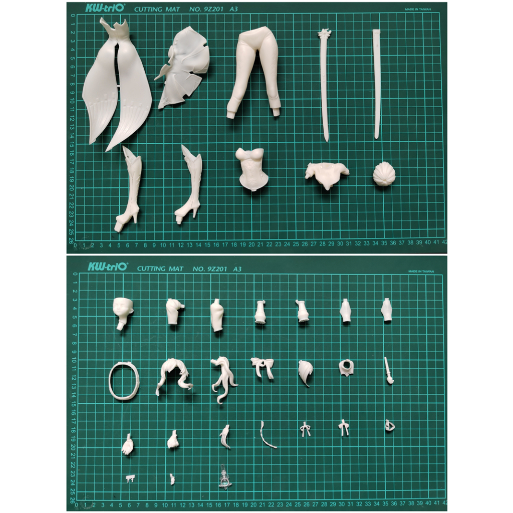 Mô Hình Nhân Vật Jean Gunnhildr Genshin Va Chạm Bằng Nhựa Resin Không Sơn