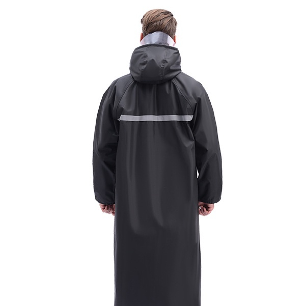 VUNC Áo Mưa Dáng Dài Phản Quang Thiết Kế Cá Tính Cho Nam
