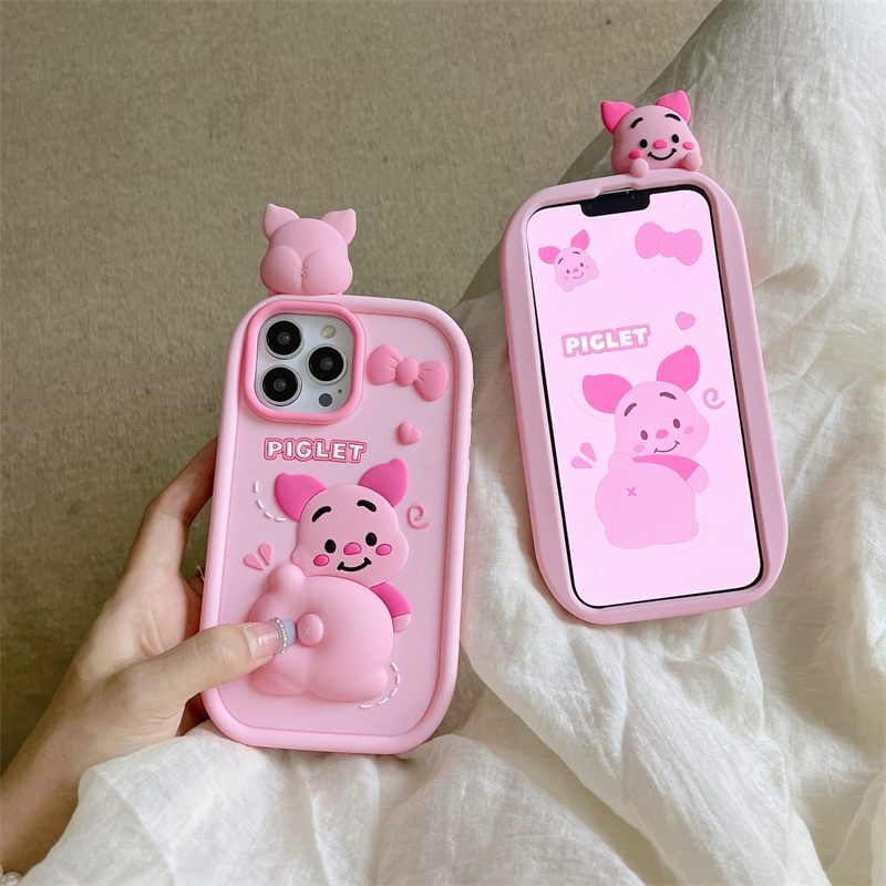 Ốp Lưng Heo Con Dễ Thương Nhiều Mẫu Mã Cho Điện Thoại iphone 14 13 12 11 pro max