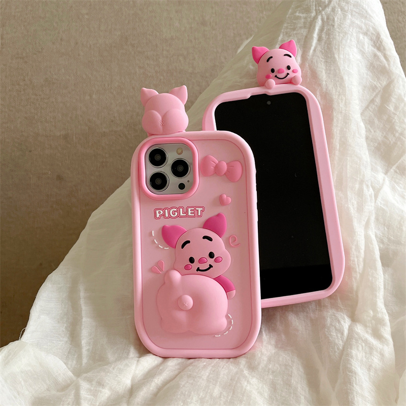 Ốp Lưng Heo Con Dễ Thương Nhiều Mẫu Mã Cho Điện Thoại iphone 14 13 12 11 pro max