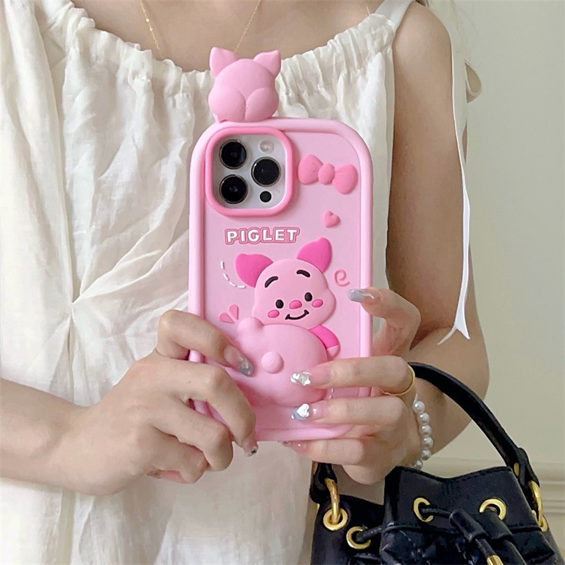 Ốp Lưng Heo Con Dễ Thương Nhiều Mẫu Mã Cho Điện Thoại iphone 14 13 12 11 pro max