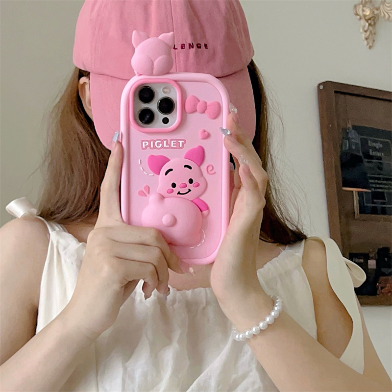 Ốp Lưng Heo Con Dễ Thương Nhiều Mẫu Mã Cho Điện Thoại iphone 14 13 12 11 pro max