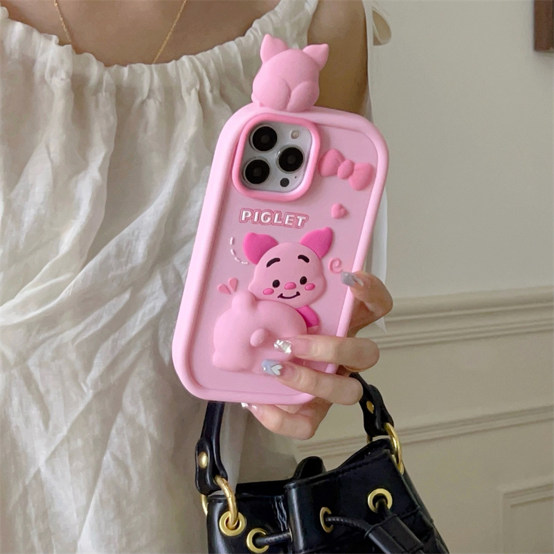 Ốp Lưng Heo Con Dễ Thương Nhiều Mẫu Mã Cho Điện Thoại iphone 14 13 12 11 pro max