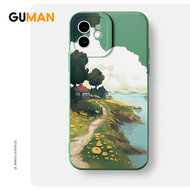 Ốp lưng GUMAN Mềm độc lạ dễ thương đẹp Cho iPhone 15 14 13 12 11 Pro Max SE 2020 X XR XS 8 7 ip 6S 6 Plus kute XYB1926