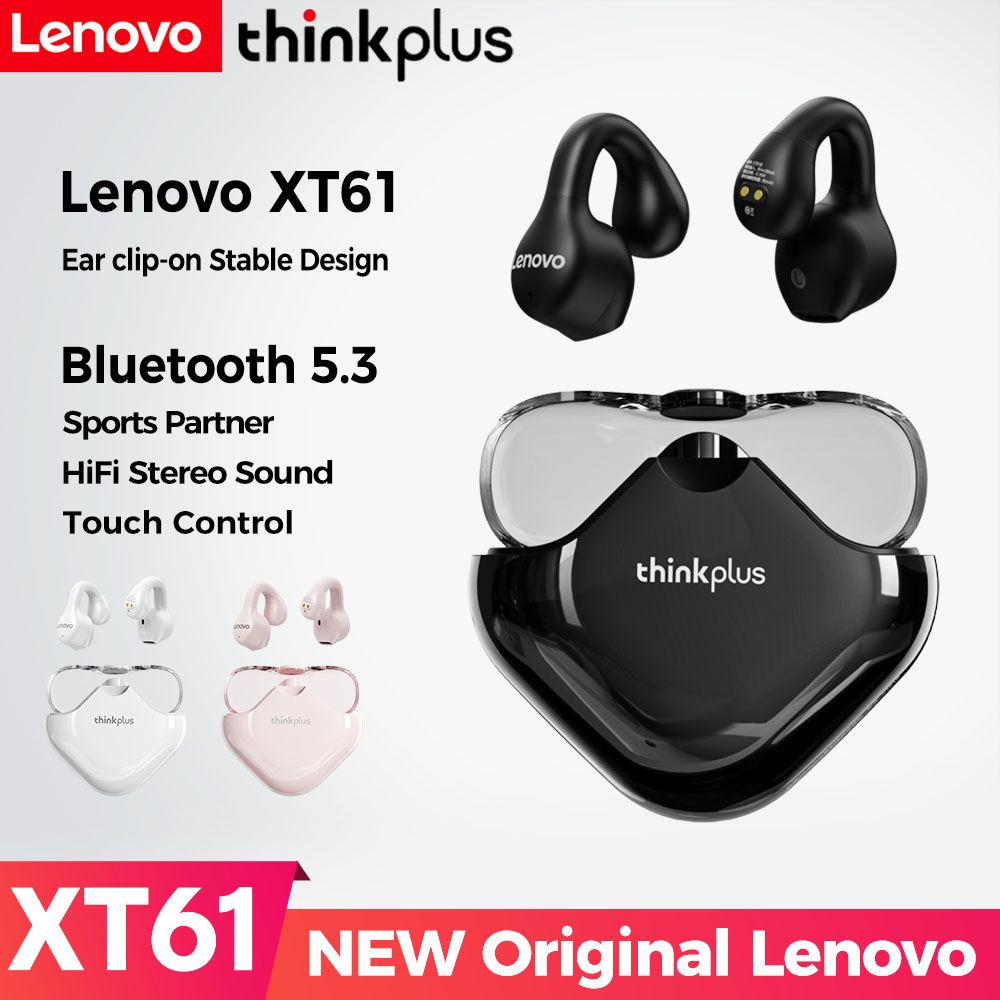 Tai Nghe Bluetooth Lenovo XT61 VOULAO Tai nghe kẹp tai Bluetooth 5.3  không dây IPX7 Tai nghe thể thao chống nước có micro cho điện thoại IPhone Xiaomi