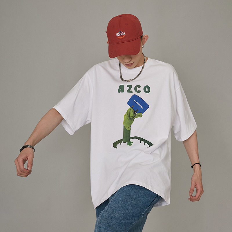 Áo Thun Tay Ngắn Chất Liệu cotton In Họa Tiết Phong Cách Nhật Bản Thời Trang Cho Nam Và Nữ