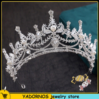 Yadornos vương miện hợp kim đính đá pha lê sang trọng
