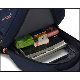 Ba Lô Du Lịch Vải Oxford Màu Trơn Sức Chứa Lớn Thời Trang Mới Cho Nam